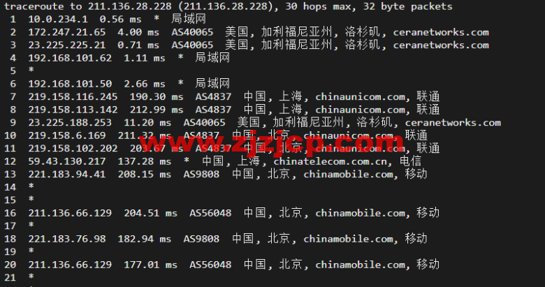 10gbiz：洛杉矶 VPS 云服务器（CN2 GIA）线路，简单测评