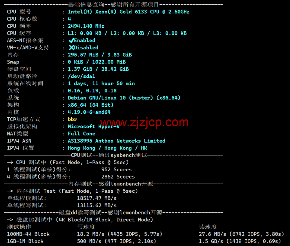 3AM：香港云服务器，10Mbps-200Mbps 大带宽，219 元/月起，附简单测评