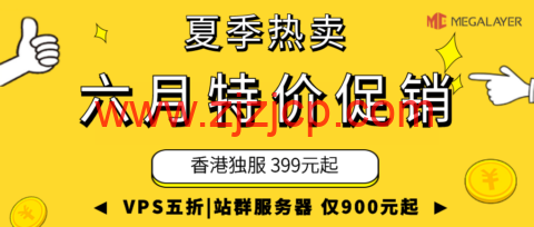 #夏季热卖# Megalayer：VPS 五折狂欢，24 元/月起，独立服务器 399 元起，香港站群仅需 900 元/月！