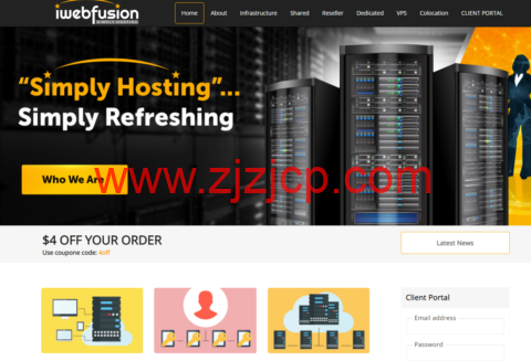 iWebFusion：全场 VPS，7.5 折优惠，1 核/4GB/20GB/1.5TB@1Gbps，$7/月起，可选洛杉矶/北卡等 5 个机房