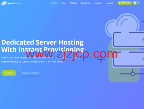 spinservers：1Gbps 不限流量服务器/月起，可选 10Gbps,圣何塞/达拉斯机房